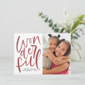 ハンドレタードワンダフルなクリスマスホリデーフォト シーズンカード (スタンド正面)