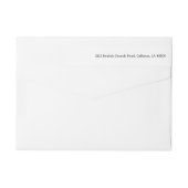 ハンドレタード新郎新婦差出人住所 ラップアラウンドラベル (裏面)