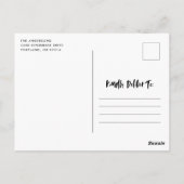 ハンドレターハロウィーン | ハロウィーンの写真 ポストカード (裏面)