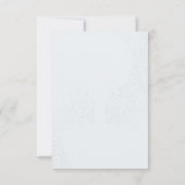 ハンドレターピンク熱気球ウェディングレセプション 招待状 (裏面)