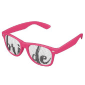 ハンドレターブライドスワッグパーティーグラス レトロサングラス (アングル)