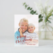 ハンドレターホリデーカードマルーン シーズンポストカード (スタンド正面)