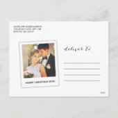 ハンドレターホリデ結婚したーとメリー シーズンポストカード (裏面)