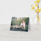 ハンドレターマザーズデイタイポグラフィ写真 カード (黄色い花)