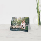 ハンドレターマザーズデイタイポグラフィ写真 カード (正面)