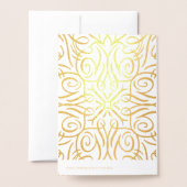 ハンドレターマゼルトフおめでとう 箔カード (裏面封筒付き)