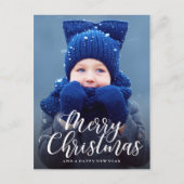 ハンドレターメリークリスマスフォトポストカード シーズンポストカード (正面)