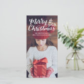 ハンドレターメリークリスマスフルフォトカード シーズンカード (スタンド正面)