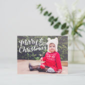 ハンドレターメリークリスマスフルフォトポストカード シーズンポストカード (スタンド正面)