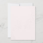 ハンドレターラブパープルホットエアバルーン結婚ズ 招待状 (裏面)