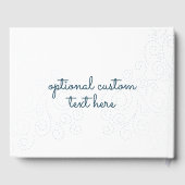 ハンドレターラブブルーホットエアバルーン結婚ズ ゲストブック (裏面)