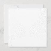 ハンドレターラブライトブルー結婚ズスクエア 招待状 (裏面)