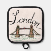 ハンドレターロンドンブリッジ 鍋敷き (正面)
