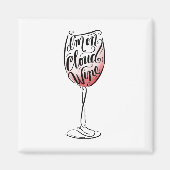 ハンドレタ図解入りの、写真付きのーと私はクラウドワイン マグネット (正面)