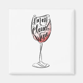 ハンドレタ図解入りの、写真付きのーと私はクラウドワイン マグネット