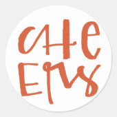 ハンドレタ応援ホリデースタンプ ラウンドシール (正面)