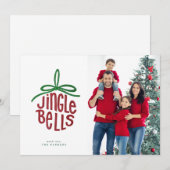 ハンドレタ絵を描ーのJingle Bellsオーナメント写真 (正面/裏面)