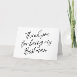 ハンドレタ「ありがとう私の花婿介添人」 サンキューカード