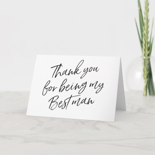 ハンドレタ「ありがとう私の花婿介添人」 サンキューカード (正面)