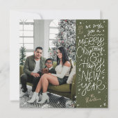 ハンドレットメリークリスマスハッピーニューイヤー写真 シーズンカード (正面)