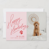 ハンドレットレッドハッピーハウリデイズポードッグ写真 シーズンカード (正面)