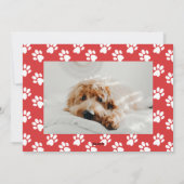 ハンドレットレッドハッピーハウリデイズポードッグ写真 シーズンカード (裏面)