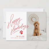 ハンドレットレッドハッピーハウリデイズポードッグ写真 シーズンカード (正面)