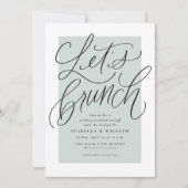 ハンドレット後にサゲの緑結婚をブランチしよう 招待状 (正面)