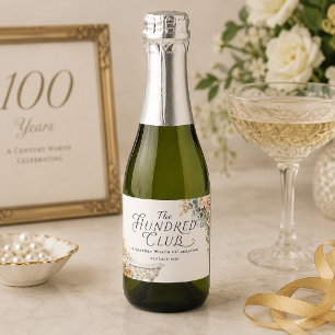 ハンドレッドクラブ 100歳の誕生日 スパークリングワインラベル