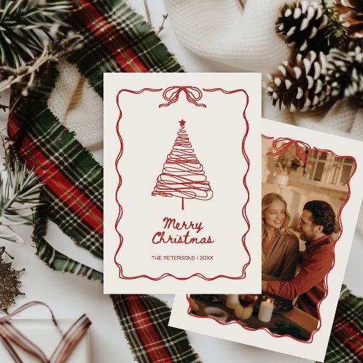 ハンドレッド図解入りの、写真付きのフェスティバル写真クリスマス シーズンカード