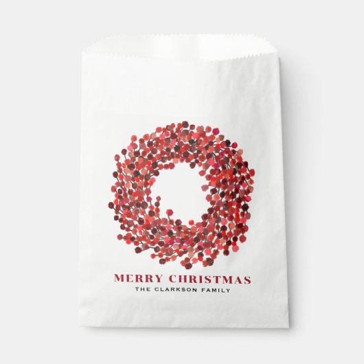 ハンドレッド絵を描ワンターベリーリースクリスマス フェイバーバッグ (正面)