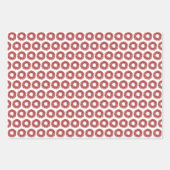 ハンドレッド絵を描ワンターベリーリースクリスマス ラッピングペーパーシート (正面)