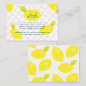 ハンドレモ色彩の鮮やかンとピンクチェックの詳細 エンクロージャーカード (正面/裏面)