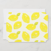 ハンドレモ色彩の鮮やかンピンクチェック赤ちゃんシャワー サンキューカード (裏面)