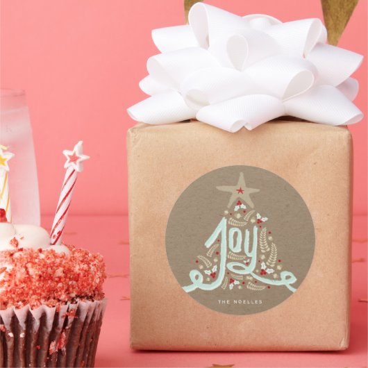 ハンドレ素朴タッドジョイ書道クラフトホリデー ラウンドシール (パーティー)