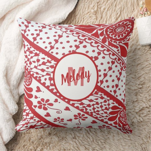 ハンドレ色彩の鮮やかッドヘナメーンディパターン クッション (ブランケット)