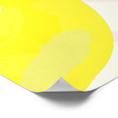 ハンドレ色彩の鮮やかモンピンクの赤ちゃんシャワー歓迎サイン ポスター (角)