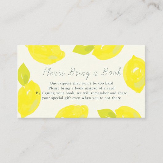 ハンドレ色彩の鮮やかモンブルーお願い本を持ってきて エンクロージャーカード (正面)