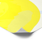 ハンドレ色彩の鮮やかモンブルーベビーシャワー歓迎サイン ポスター (角)