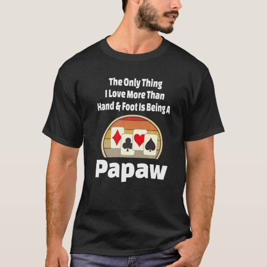 ハンド及び足カードゲームPapawプレーヤーグランドパレター Tシャツ (正面)