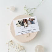 ハンド実在レタリングゴールドフォイル結婚の感謝 箔シーズンポストカード