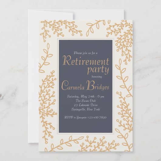 ハンド描葉招待状 招待状 (正面)