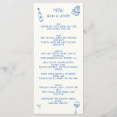 ハンド書スケッチスクライブラウ結婚ズ メニュー (正面)