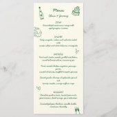 ハンド書スケッチスクライブラグ結婚リーン メニュー (正面)