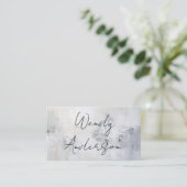 ハンド書ズ | テクスチャ壁 名刺 (スタンド正面)