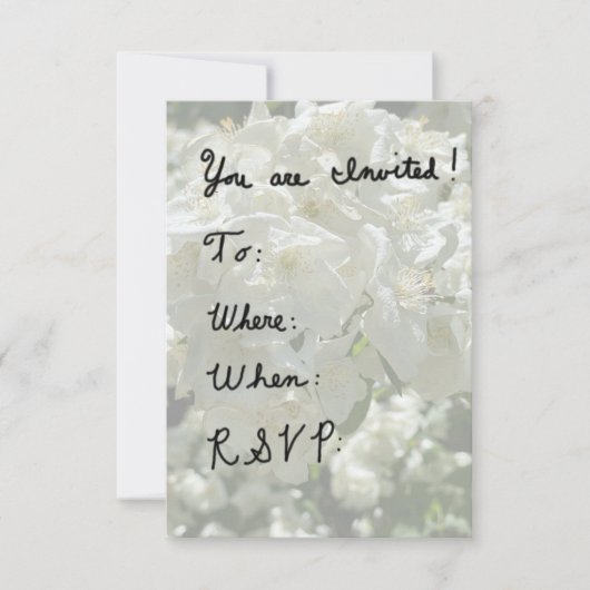 ハンド書RSVPカード 出欠カード (正面)