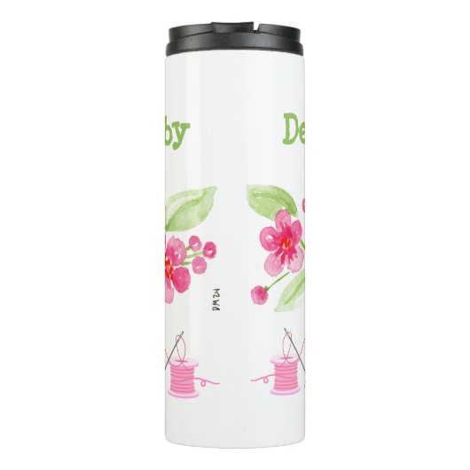 ハンド絵を描さくらんぼフラズグラニーニードルポイント タンブラー (裏面)