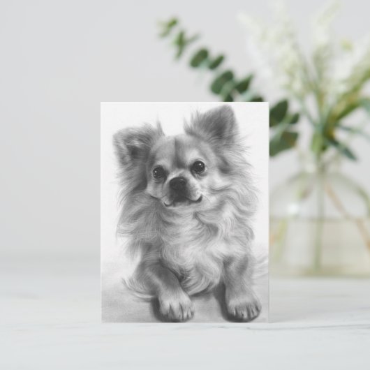 ハンド絵を描オリジナルチワフアアート ポストカード (スタンド正面)