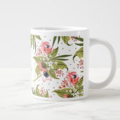 ハンド絵を描フローラポピーMug ジャンボコーヒーマグカップ (右)