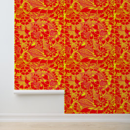 ハンド絵を描フローラメンディヘンナピールアンドスティック 壁紙